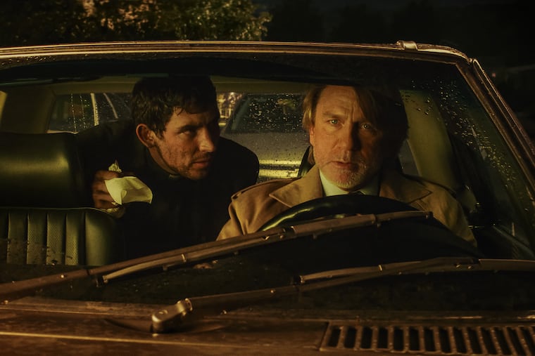 A still from Rian Johnson's "Wake Up Dead Man: A Knives Out Mystery" which will screen as part of the 2025 Philadelphia Film Festival