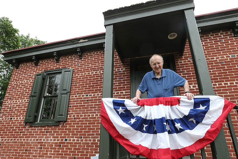 Mr. Alfred Litwak, 91, former volunteer caretaker of the Champion School in Haddon Twp., recently passed the keys along to a successor on June 1, 2015. ( Steven M. Falk / Staff Photographer )
