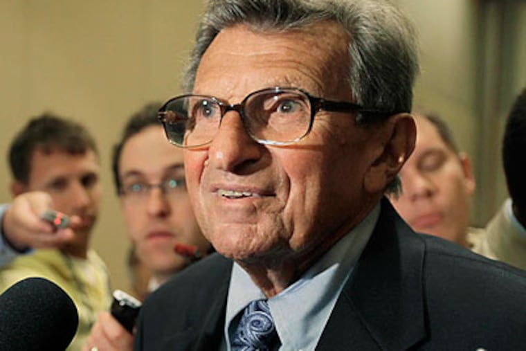 Joe Paterno has been Penn State's football coach since 1966. (M. Spencer Green/AP)