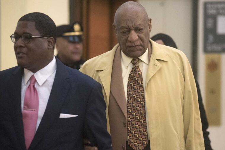 Bill Cosby arrives for a pre-trial hearing at the Montgomery County courthouse Monday, Feb. 27, 2017 in Norristown. Cosby is seeking a venue change.