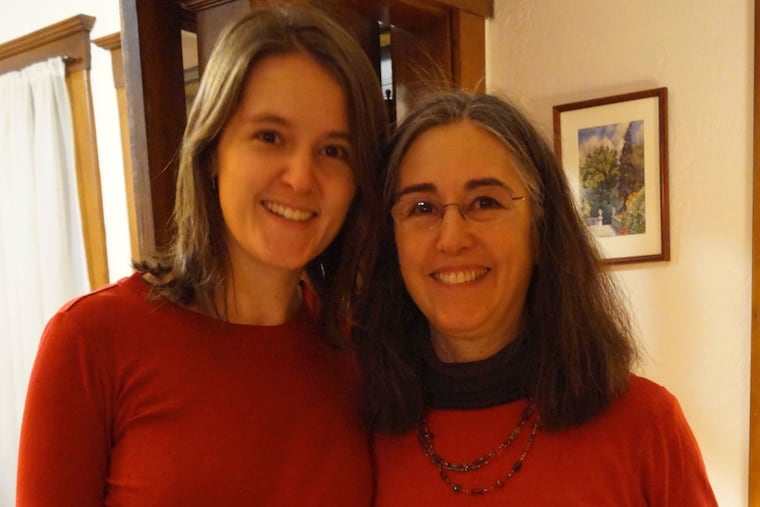 Katherine Hicks-Courant and her mother in an undated family photo.