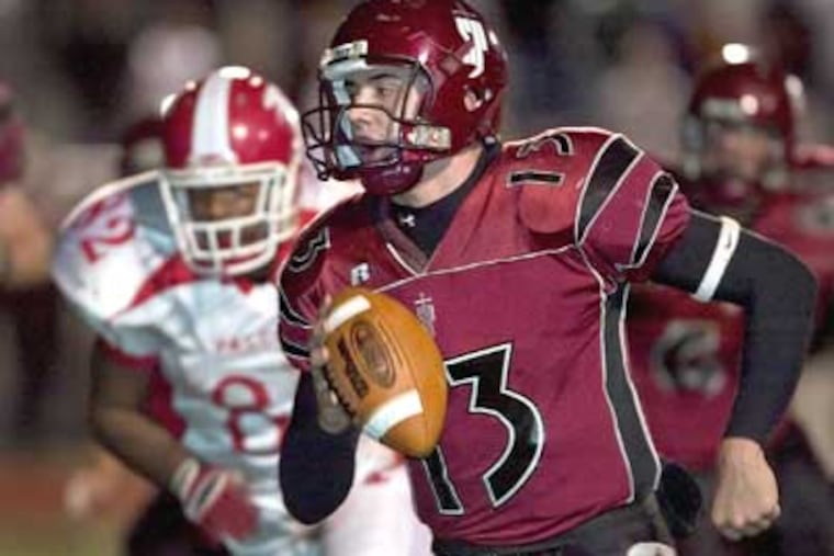 St. Joseph's Prep quarterback Chris Whitney, shown here in 2006, is ranked third on Rick O'Brien's top QB list. ( Steven M. Falk / Staff Photographer )