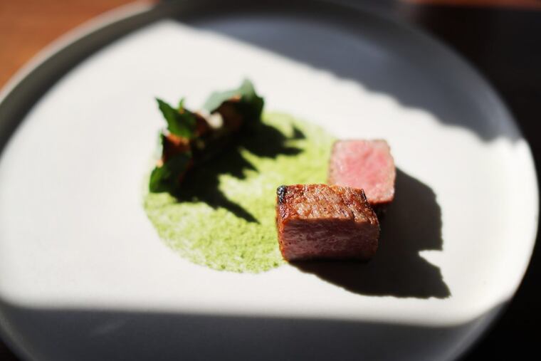 The grilled wagyu at Laurel.