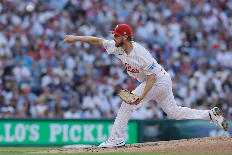 Brian Keller delivers the first pitch of his major league career in the third inning vs. the New York Yankees on Saturday at Citizens Bank Park.