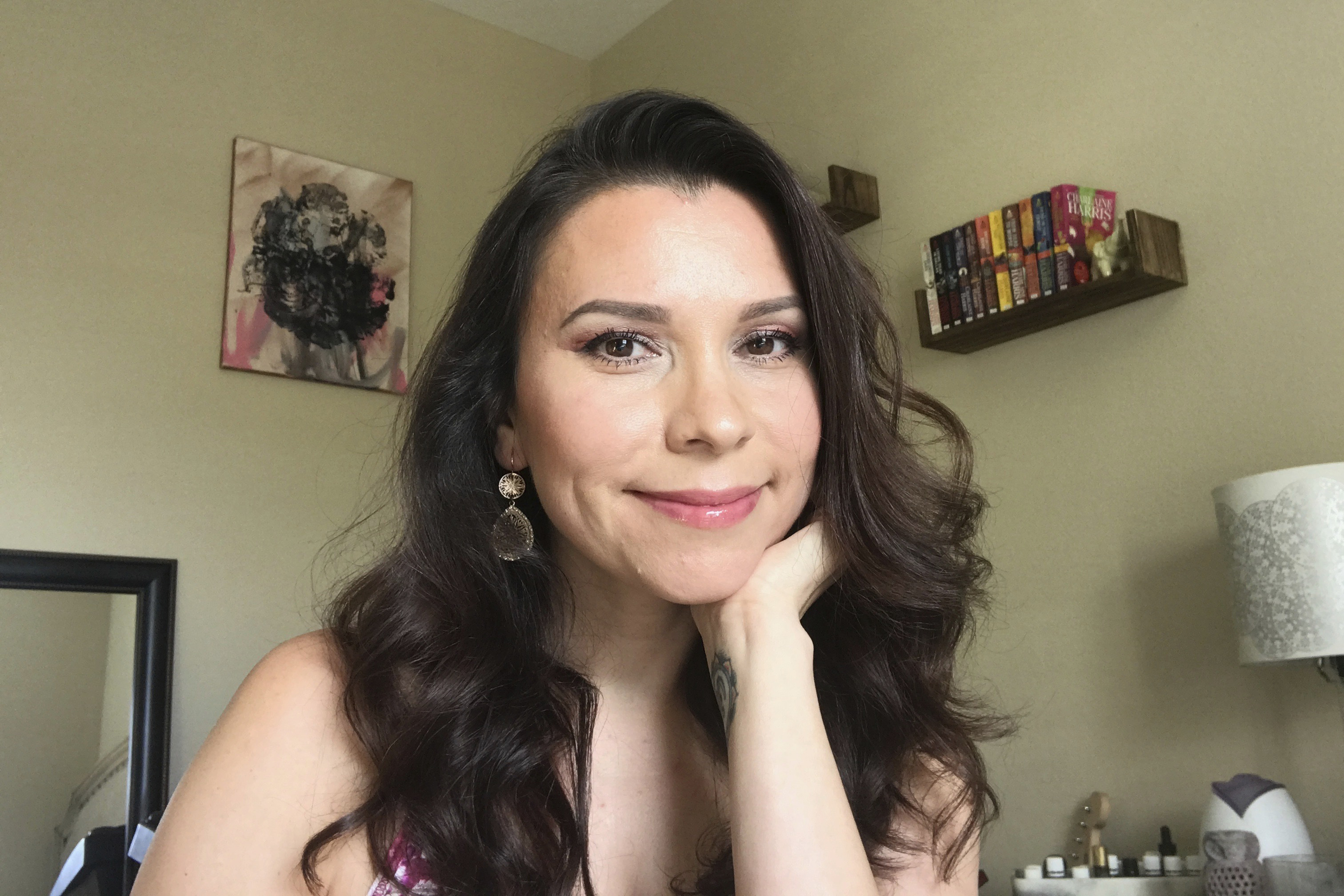 This undated photo provided by Teresa Marez shows her in San Antonio. Marez, a former hair stylist, had to leave her job to help her autistic son with virtual school last year and hasn't returned to work.