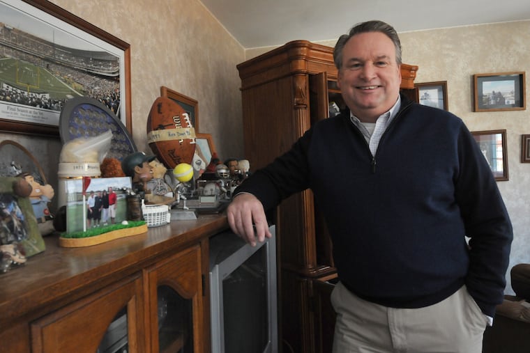 Jim Leahy, the CEO of USA's Olympic Luge team, at his Northeast Philadelphia home on Jan. 18, 2014. (APRIL SAUL / Staff)