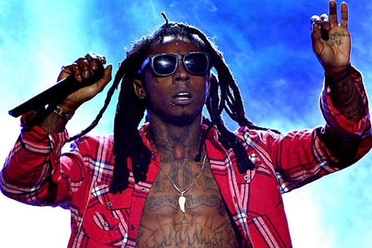 Rapper Lil Wayne. An app made for the Camden show let the audience vote on which man outdid the other.