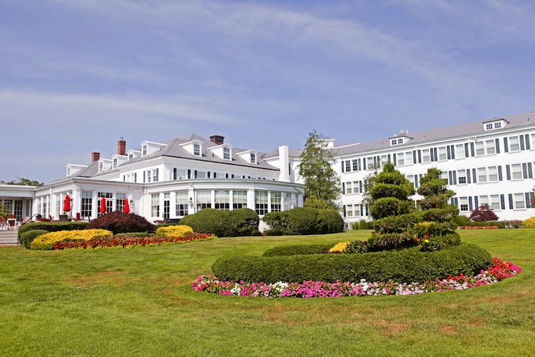 Outside view of the Seaview Hotel and Golf Club in Atlantic City.