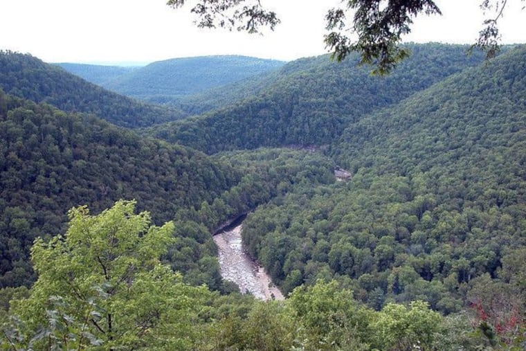 Worlds End State Park, just south of Forksville, Sullivan County. Internet service in the county is among the worst in Pennsylvania.
