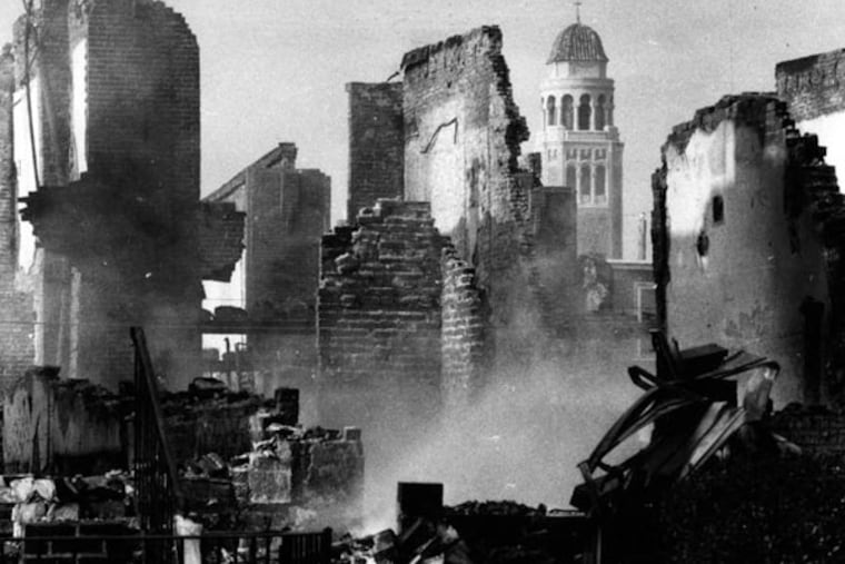 Eleven people died and 61 homes were destroyed in the bombing.