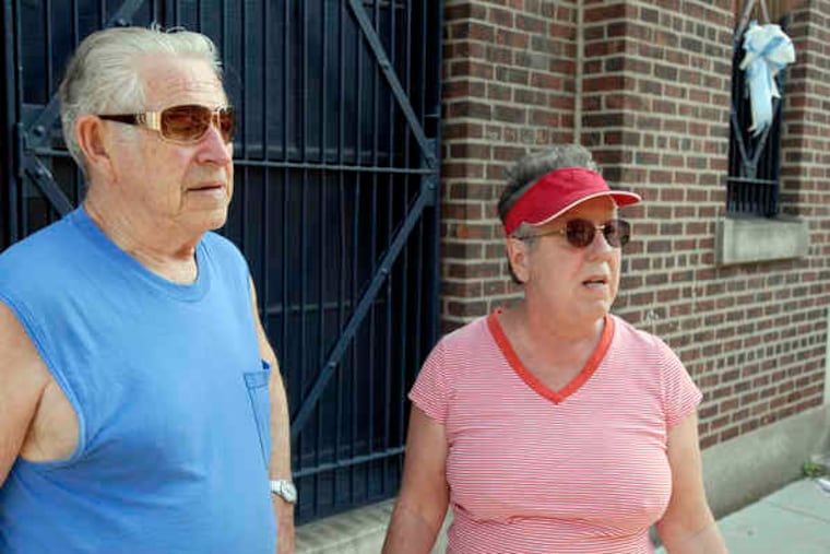 Louis Hall and Frances Grabowski, both from South Philadelphia, comment on the Fumo sentencing. "I think it was fair," Grabowski said, mulling the 55-month prison term. "He didn't kill nobody."