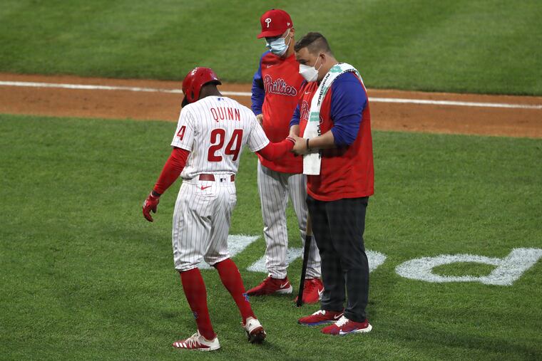 Center fielder Roman Quinn is one of 11 Phillies who have spent time on the injured list since opening day.