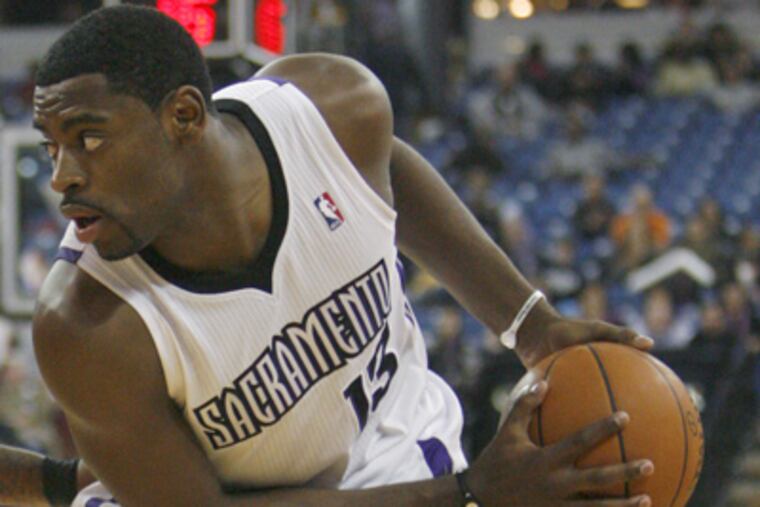 Sacramento Kings guard Tyreke Evans with the basketball in a game against the New Orleans Hornets on Jan. 29. (Steve Yeater / AP Photo)
