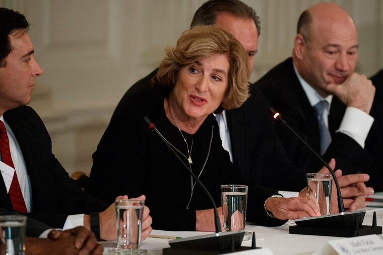 Campbell Soup CEO Denise Morrison at a meeting at the White House in February.
