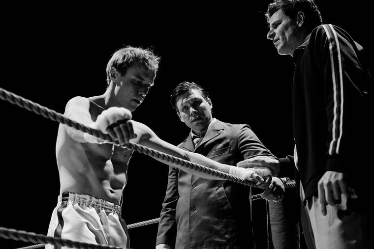 “The Happiest Day in the Life of Olli Mäki”: Jarkko Lahti as boxer Olli Mäki (left) and Eero Milonoff as Elis Ask (right).
