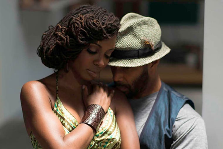 Shanola Hampton (left) and Omari Hardwick portray spoken word artists who fall in love in Charles Murray's debut feature, THINGS NEVER SAID. (Photo: Frank Jackson)