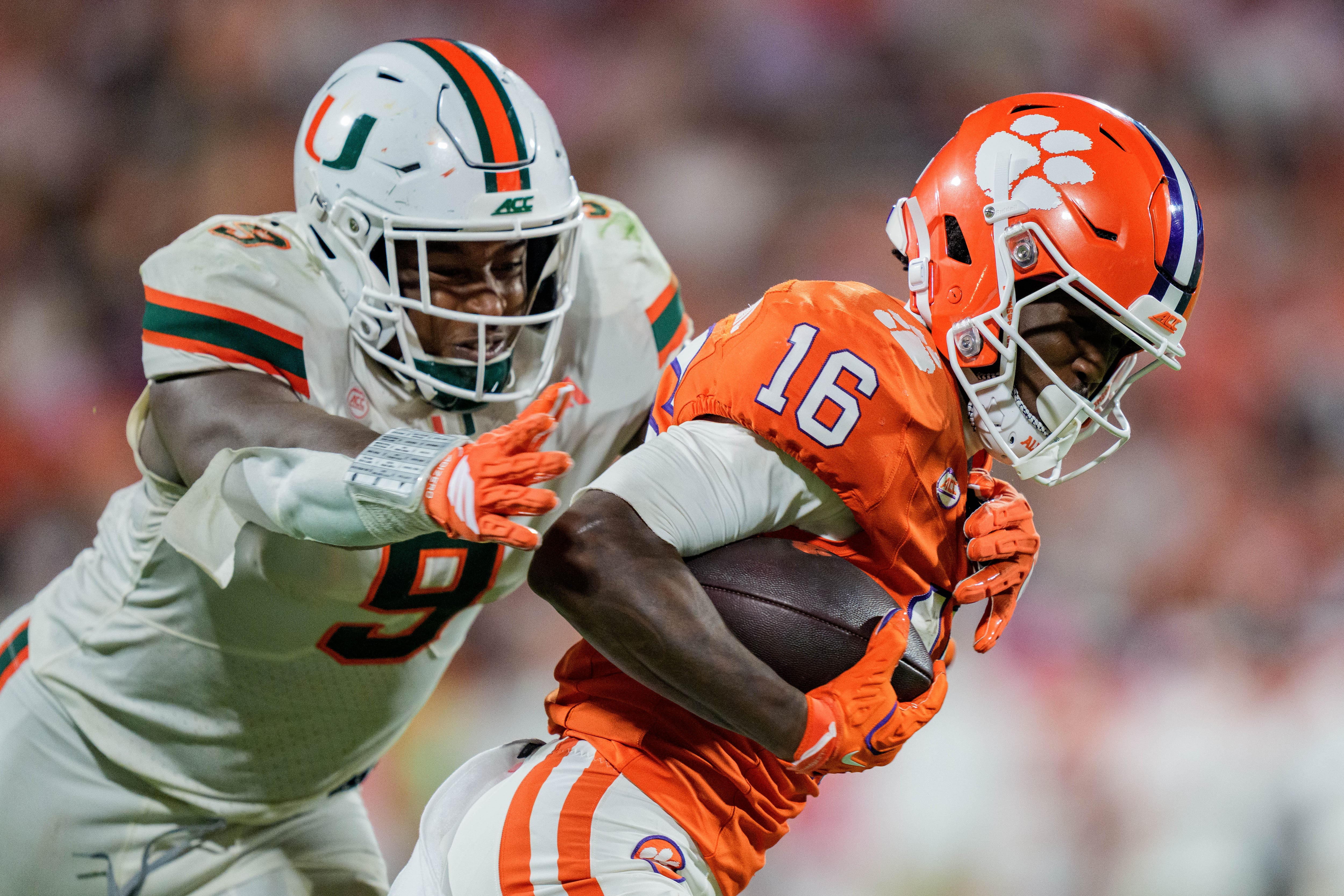 Virginia Tech's visit to Clemson, No. 1 Miami's home game against Pittsburgh top ACC weekly slate
