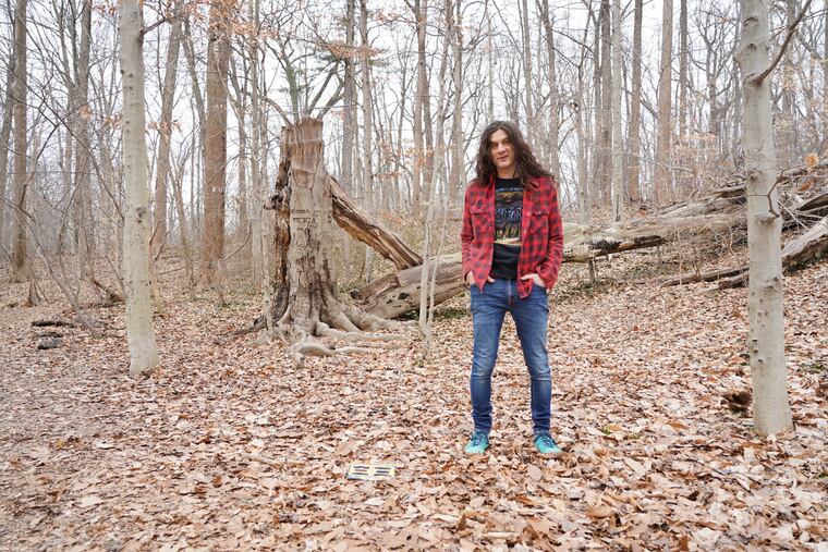 Kurt Vile in Wissahickon Valley Park. His new album is "(Watch My Moves)."
