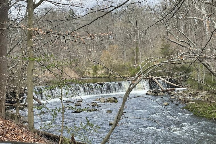Sycamore Mills Dam at Ridley Creek State Park in Media, Delaware County, is shown in this file photo.