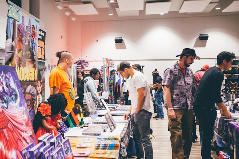 Exhibitors and attendees participate at the 2nd Nerdtino Expo, a comic book convention for Latino geek culture, at Philly's Taller Puertorriqueño. It's the first East Coast expo dedicated to the Latino geek communities in the region. October, 2018.