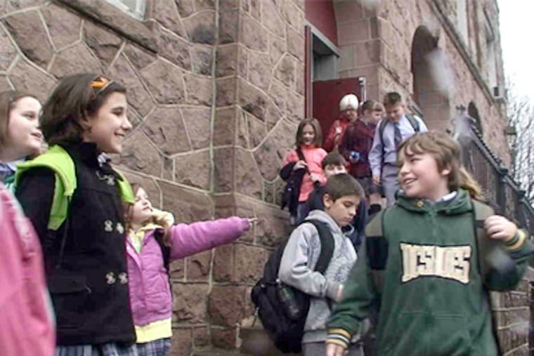 Students leave St. Anne's yesterday. The school is slated to close in June due to falling enrollment. (MICHELE TRANQUILLI / Daily News staff)
