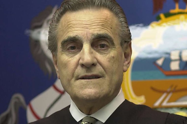 Former Traffic Judge Fortunato Perri Sr. in a courtroom in 2001.