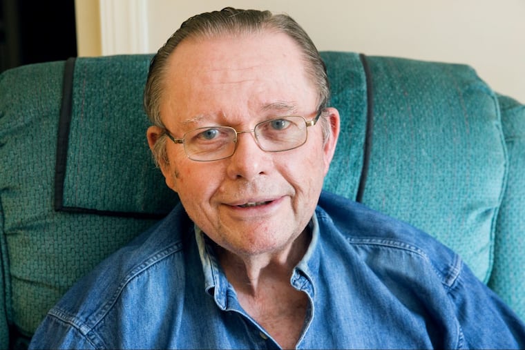Bill Lyon in his new apartment at Wesley Enhanced Living Main Line.