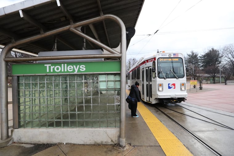 Trolley turn around at 40th Street. The Center City trolley tunnel is about to undergo its annual maintenance blitz.
