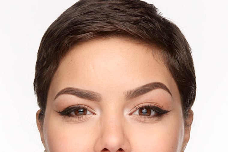 Today's bold brows are thick, yet precise and perfectly penciled - a natural look.