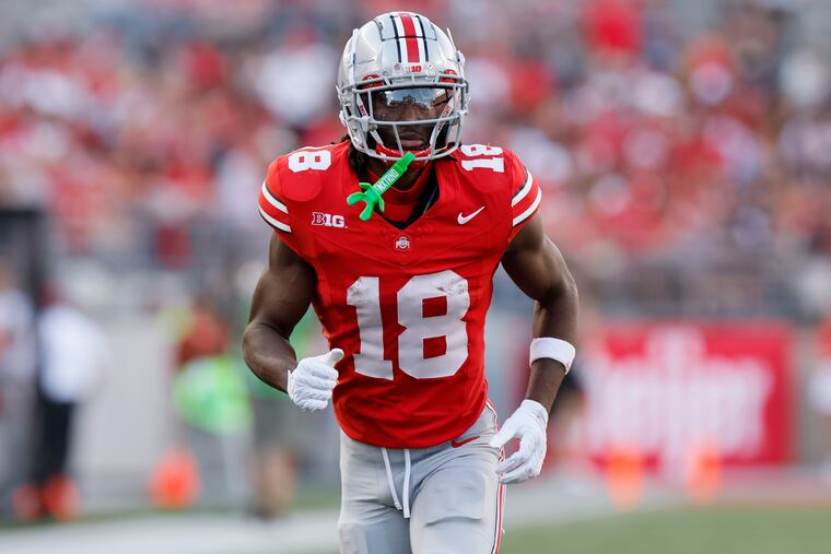 St. Joseph's Prep graduate Marvin Harrison Jr. and the Ohio State Buckeyes are No. 1 in the College Football Playoff rankings.