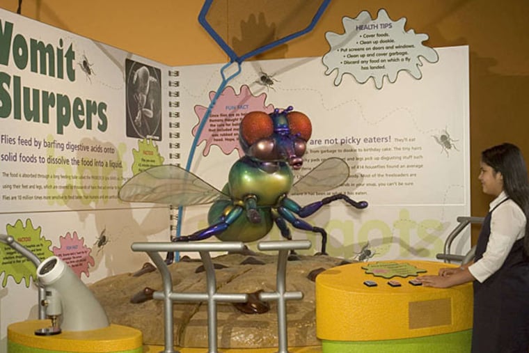 The Academy of Natural Sciences of Drexel University opens an Animal Grossology exhibition about animal vomit, blood, mucous and poop on Saturday.