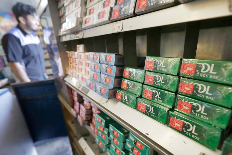 Menthol cigarettes and other tobacco products at a store in San Francisco, May 17, 2018.