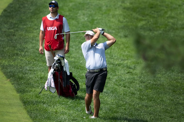 Jackson Township, Pa. native Michael Lugiano met Josh Ryan, a Norristown native, at Liberty University. Both competed this week at the U.S. Amateur Championship at Merion Golf Club.