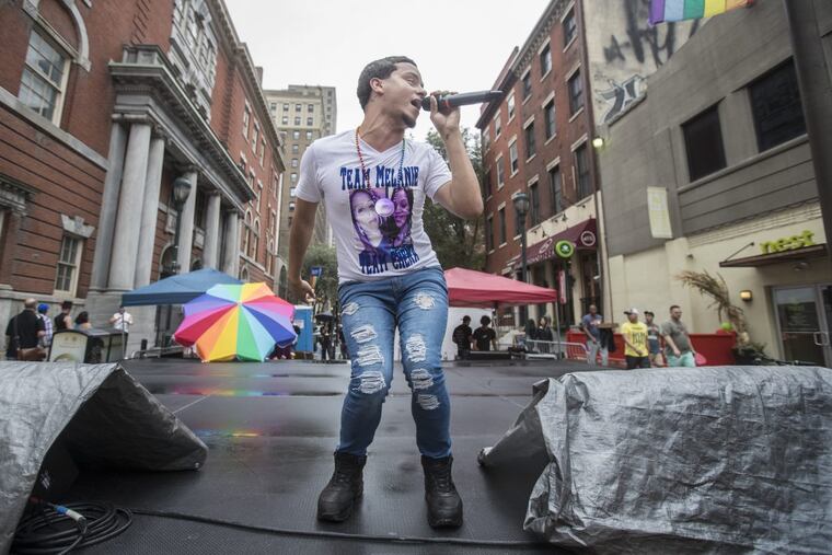 Rafael Colon took to the stage at Outfest and sang “Moment of Life” by Nicki Minaj for his sister, Melanie, whose killer has yet to be found.