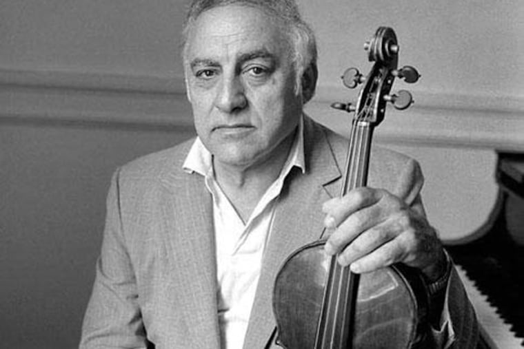 Joseph de Pasquale, who died Monday at age 95, was the principal violist of two of America's golden-age ensembles: the Boston Symphony Orchestra, from 1947 to 1964, and then, sitting alongside three of his brothers, the Philadelphia Orchestra, from 1964 until retirement in 1996. He is credited with raising the standard of viola playing. (Courtesy of the Curtis Archives)