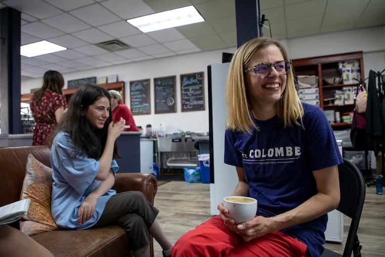Brooke Goodspeed, 41, of Wynnewood, is the owner of GET Cafe, where people who have disabilities can work and gain experience in working a job. Isabel Cohen, 21, of Jenkintown, has autism, and she started working at GET Cafe in March 2017.
