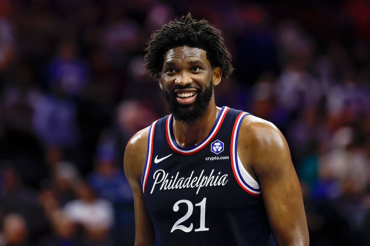 Sixers center Joel Embiid scored 18 points in his return on Sunday against the Hawks after missing the previous nine games.