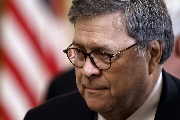 Attorney General William Barr attends the 2019 Prison Reform Summit and First Step Act Celebration at the White House on April 1, 2019 in Washington, D.C.
