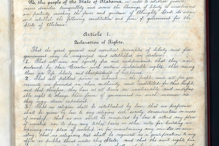 Alabama's 1901 Constitution, which was intended to maintain white supremacy in the state. With the nation focused on racial justice because of the police killings of George Floyd and other Black people, state voters approved the removal of racist phrases from the document once and for all.