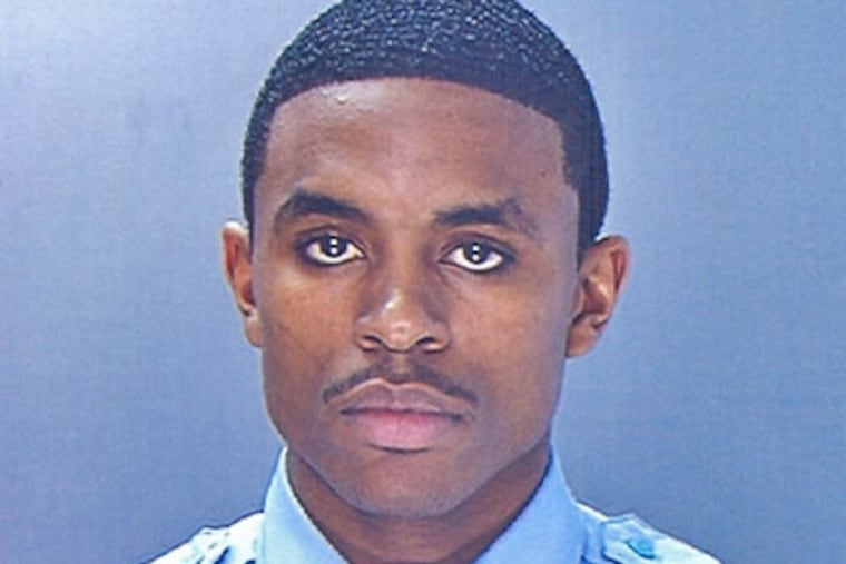 "When my son comes home, the first thing I'll tell him is that I love him. He needs to hear that," says Bishop Williams, father of disgraced Philadelphia police Officer Mark Williams, above, one of three cops charged last week in an alleged plot to steal heroin and sell it.