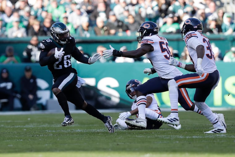 Eagles running back Miles Sanders had 13 touches in the Week 9 win over the Bears, the most he'd seen the ball in a month.