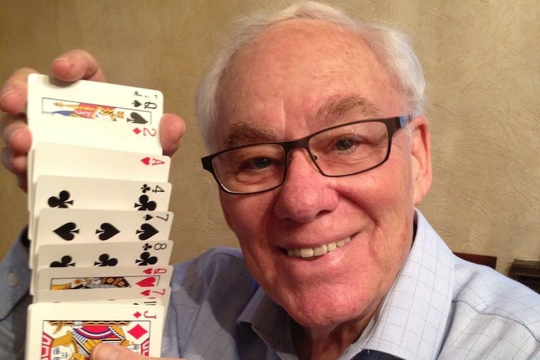 Mr. Singer performed card tricks as part of his act as the Great Lorenzo.