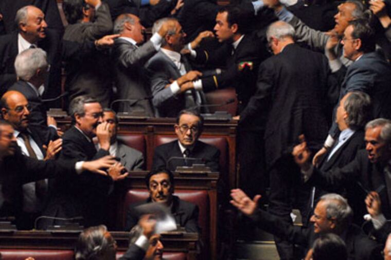 Toni Servillo stars as the Italian Prime Minister Giulio Andreotti in the film "Il Divo."