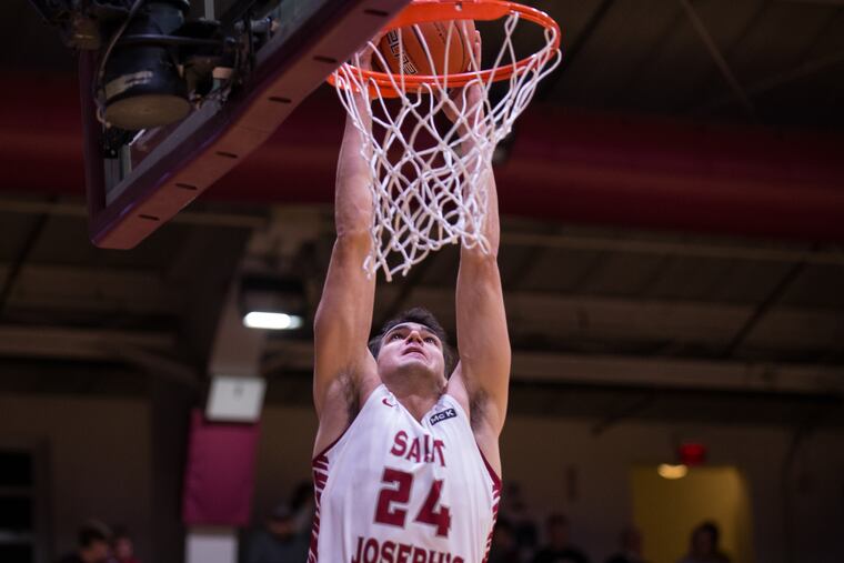 St. Joseph's Pierfrancesco Oliva is a redshirt junior from Italy.