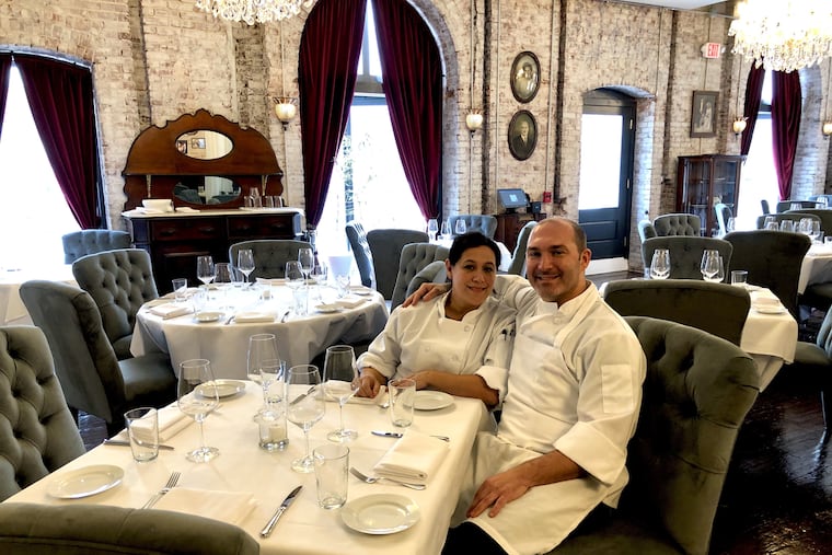 Angela Ranalli-Cicala and Joe Cicala before the opening of Cicala at the Divine Lorraine.