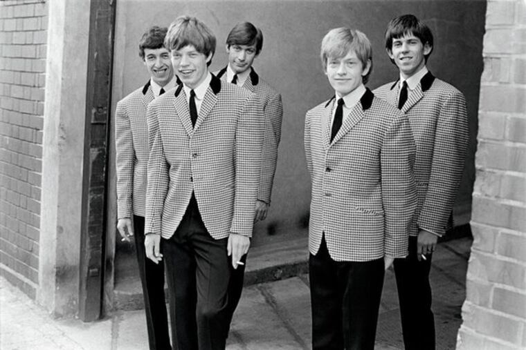 The Rolling Stones in London in 1963, from the band's New York pop-up museum show 'Exhibitionism.'