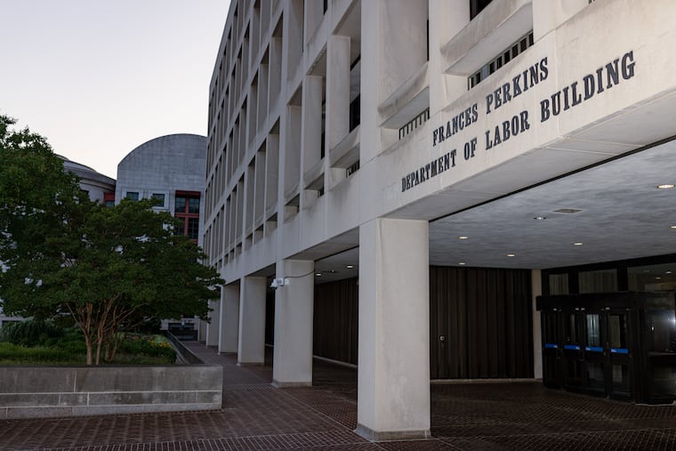 The U.S. Department of Labor's national office in Washington. The department recently published a list of employment rules it is re-scrutinizing.