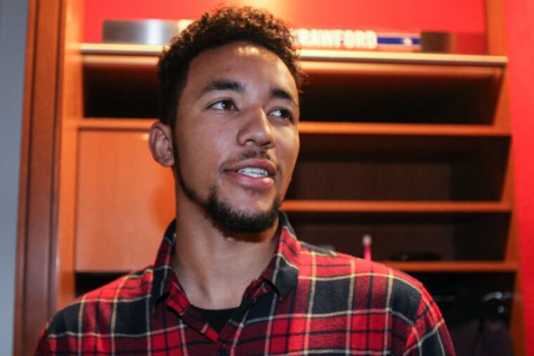 Phillies prospect J.P. Crawford visits Citizens Bank Park. (Steven M. Falk/Staff Photographer)