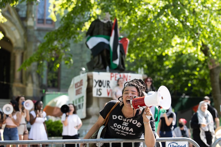 Protests at Penn calling for the university to divest from any investments in the Israel-Hamas war are in their 8th day on Thursday.