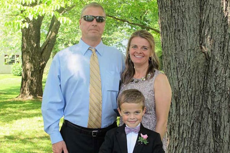 Ron Wagenhoffer, with son Luke and wife Michele. (Courtesy Wagenhoffer family)